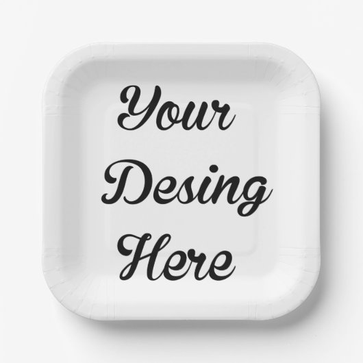 Benutzerdefinierte Brautparty-Papiere-Teller am Pl Pappteller (Vorderseite)