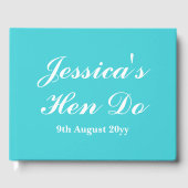 Benutzerdefinierte Briefe an das Bride Hen Do Trip Gästebuch (Vorderseite)