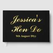 Benutzerdefinierte Briefe an das Bride Hen Do Trip Gästebuch (Vorderseite)