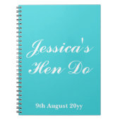 Benutzerdefinierte Briefe an das Bride Hen Do Trip Notizblock (Vorderseite)