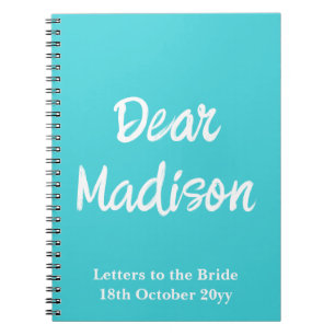 Benutzerdefinierte Briefe an die Braut Hen Do Brau Notizblock