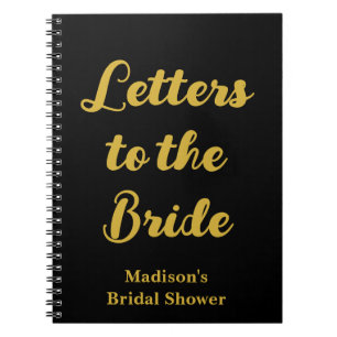 Benutzerdefinierte Briefe an die Braut Hen Do Brid Notizblock