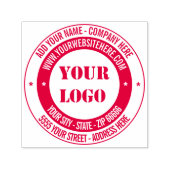 Benutzerdefinierte Briefmarke der Website-Adresse Permastempel (Design)