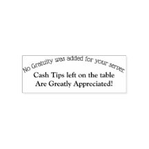 Benutzerdefinierte Briefmarke für Tipps .