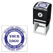 Benutzerdefinierte Briefmarke Ihrer Logo-Adresse W Permastempel (Beispiel)