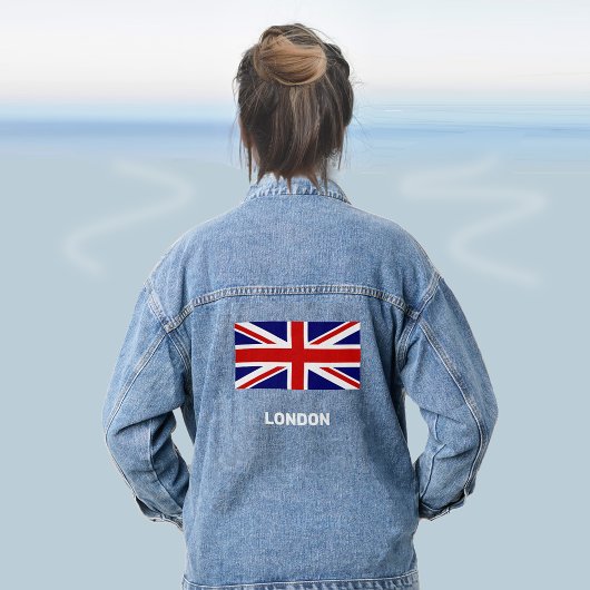 Benutzerdefinierte britische Flagge Jeansjacke