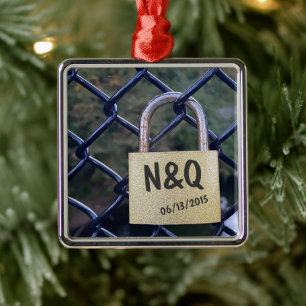 Benutzerdefinierte Brückensperre für Liebe Ornament Aus Metall