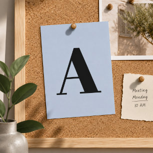 Benutzerdefinierte Buchstabe Postkarte   Blaue Anf