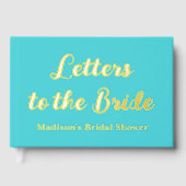 Benutzerdefinierte Buchstaben an das Bride Hen Do- Gästebuch (Vorderseite)