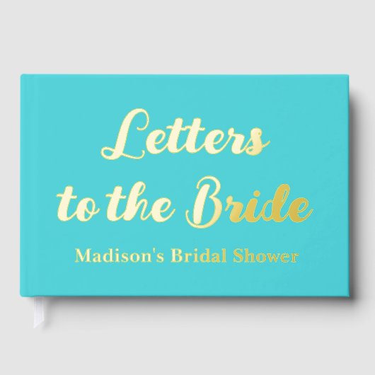 Benutzerdefinierte Buchstaben an das Bride Hen Do- Gästebuch (Vorderseite)