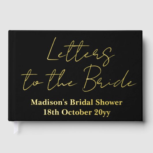 Benutzerdefinierte Buchstaben an das Bride Hen Do- Gästebuch (Vorderseite)