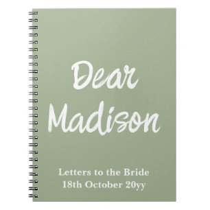 Benutzerdefinierte Buchstaben an das Bride Hen Do- Notizblock