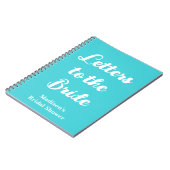 Benutzerdefinierte Buchstaben an das Bride Hen Do- Notizblock (Linke Seite)