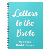 Benutzerdefinierte Buchstaben an das Bride Hen Do- Notizblock (Vorderseite)