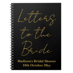 Benutzerdefinierte Buchstaben an das Bride Hen Do- Notizblock