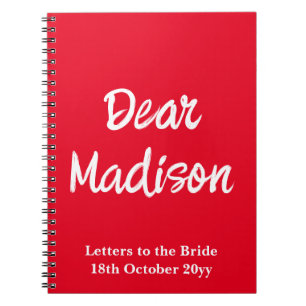 Benutzerdefinierte Buchstaben an das Bride Hen Do- Notizblock