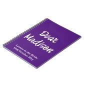 Benutzerdefinierte Buchstaben an das Bride Hen Do- Notizblock (Linke Seite)
