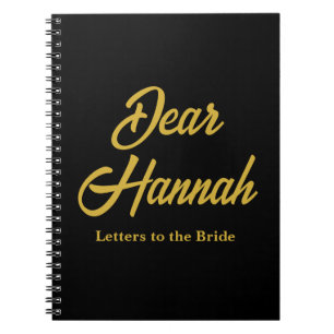 Benutzerdefinierte Buchstaben für die Braut Hen Do Notizblock