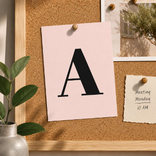 Benutzerdefinierte Buchstaben-Postkarte Rosa Anf Postkarte