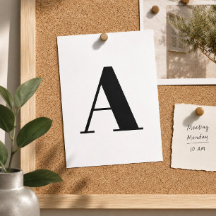 Benutzerdefinierte Buchstaben-Postkarte Weiße An Postkarte
