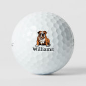 Benutzerdefinierte Bulldogge Golfball (Vorderseite)