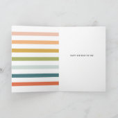 Benutzerdefinierte bunte Geburtstagskarte Karte (Innenseite)