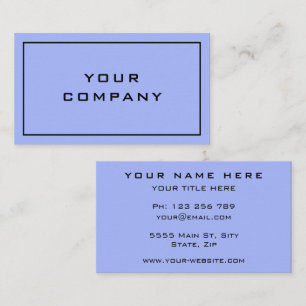 Benutzerdefinierte Business Card - blaue Farbe - P Visitenkarte
