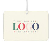 Benutzerdefinierte Business Company Rectangle Logo Autolufterfrischer (Rückseite)