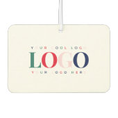 Benutzerdefinierte Business Company Rectangle Logo Autolufterfrischer (Vorderseite)