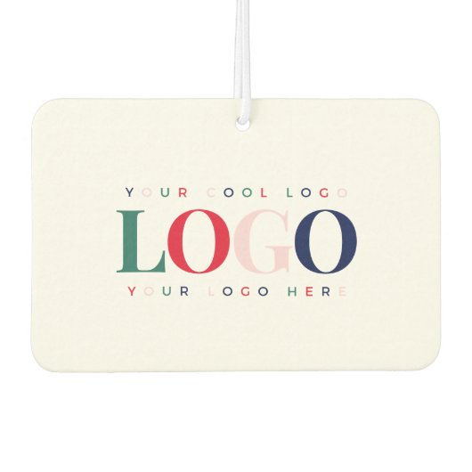 Benutzerdefinierte Business Company Rectangle Logo Autolufterfrischer (Vorderseite)