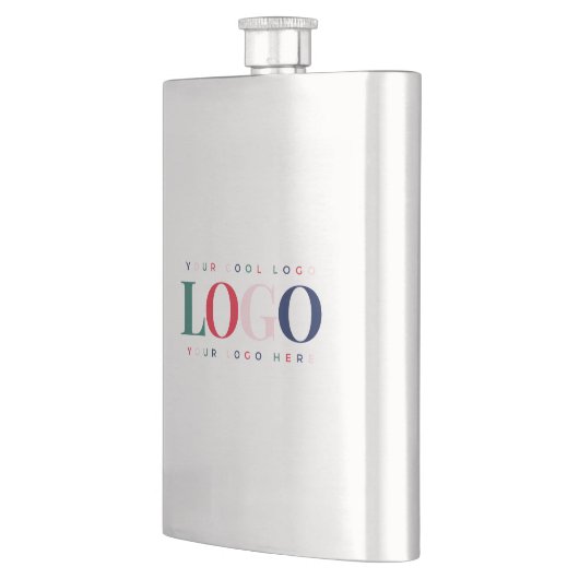 Benutzerdefinierte Business Company Rectangle Logo Flachmann (Links)