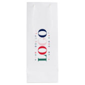 Benutzerdefinierte Business Company Rectangle Logo Geschenktüte Für Weinflaschen (Rückseite)