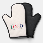 Benutzerdefinierte Business Company Rectangle Logo Ofenhandschuh (Vorderseite/Rückseite)