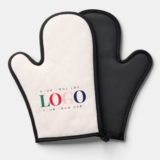 Benutzerdefinierte Business Company Rectangle Logo Ofenhandschuh (Vorderseite/Rückseite)