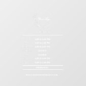 Benutzerdefinierte Business-Fensterklammer Fensteraufkleber (Blatt)