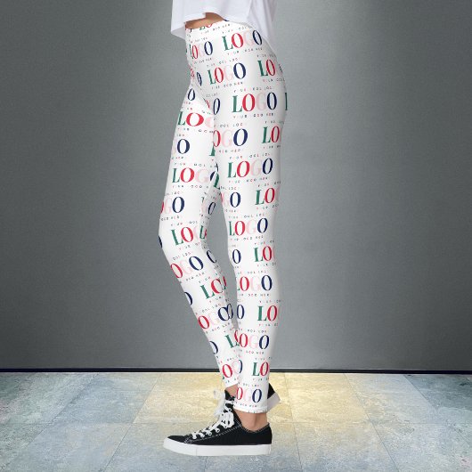 Benutzerdefinierte Business Rectangle Logo-Farbgeb Leggings