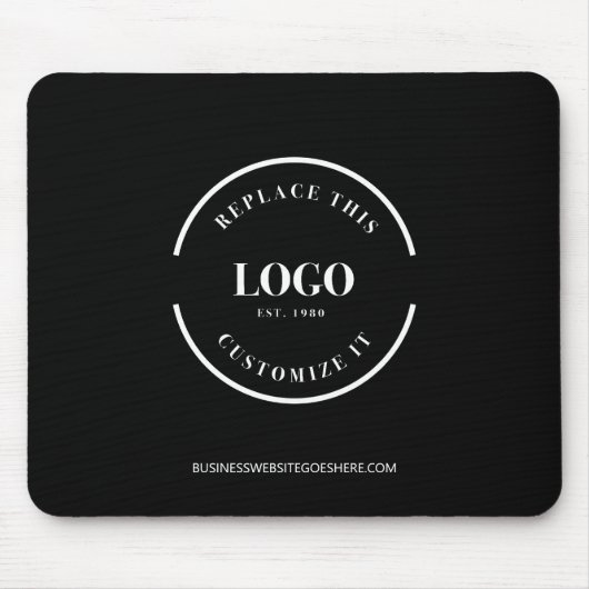 Benutzerdefinierte Business-weiße Logo-Website ein Mousepad (Vorne)