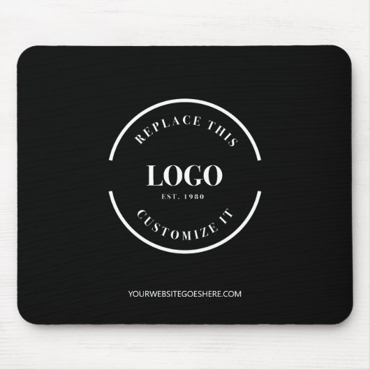 Benutzerdefinierte Business-weiße Logo-Website ein Mousepad (Vorne)