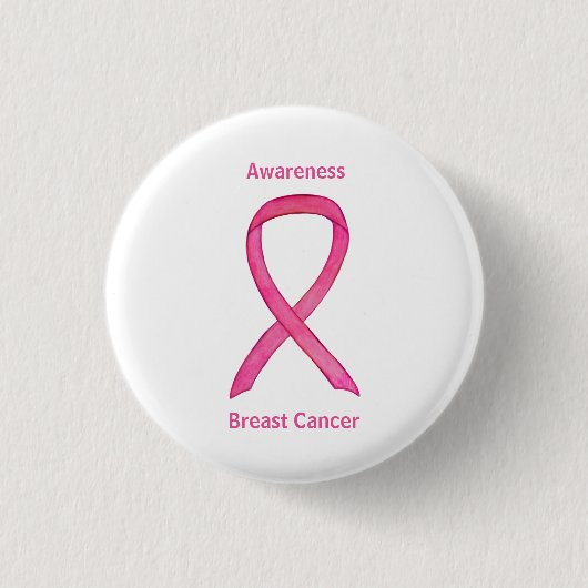 Benutzerdefinierte Button für das rosa Brustkrebs- (Vorderseite)