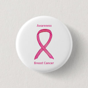 Benutzerdefinierte Button für das rosa Brustkrebs-