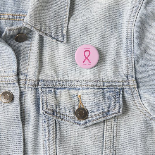 Benutzerdefinierte Button für das rosa Brustkrebs- (Beispiel)