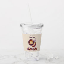 Benutzerdefinierte Cafe Merch Vintage Croissant mi