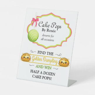 Benutzerdefinierte Cake Pops Bäckerei V4 Sockelschild