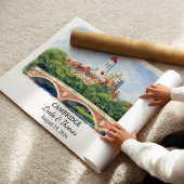 Benutzerdefinierte Cambridge Wandkunst, Massachuse Poster
