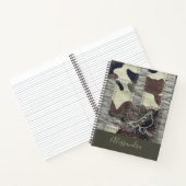 Benutzerdefinierte Camo-Vogel-Patchwork-Optik Natu Notizblock (Innenseite)