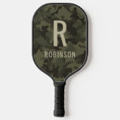 Benutzerdefinierte Camouflage Geboren zum Serviere Pickleball Schläger (Rückseite)