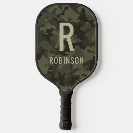 Benutzerdefinierte Camouflage Geboren zum Serviere Pickleball Schläger (Rückseite)