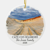 Benutzerdefinierte Cape Cod National Seashore, Mas Keramik Ornament (Vorne)