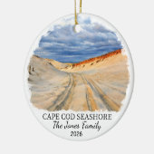 Benutzerdefinierte Cape Cod National Seashore, Mas Keramik Ornament (Links)