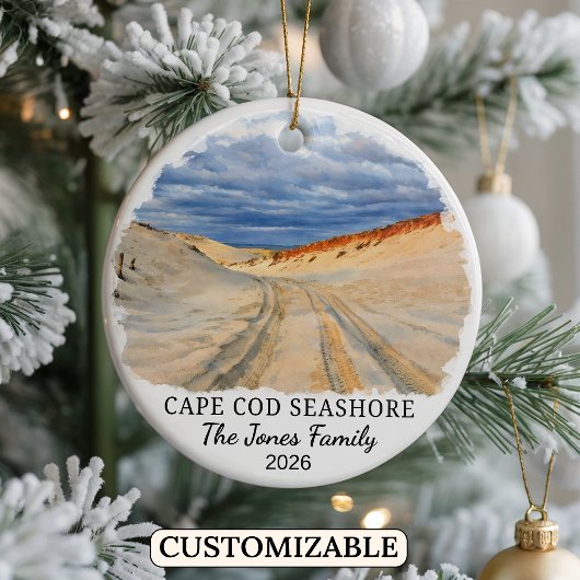 Benutzerdefinierte Cape Cod National Seashore, Mas Keramik Ornament